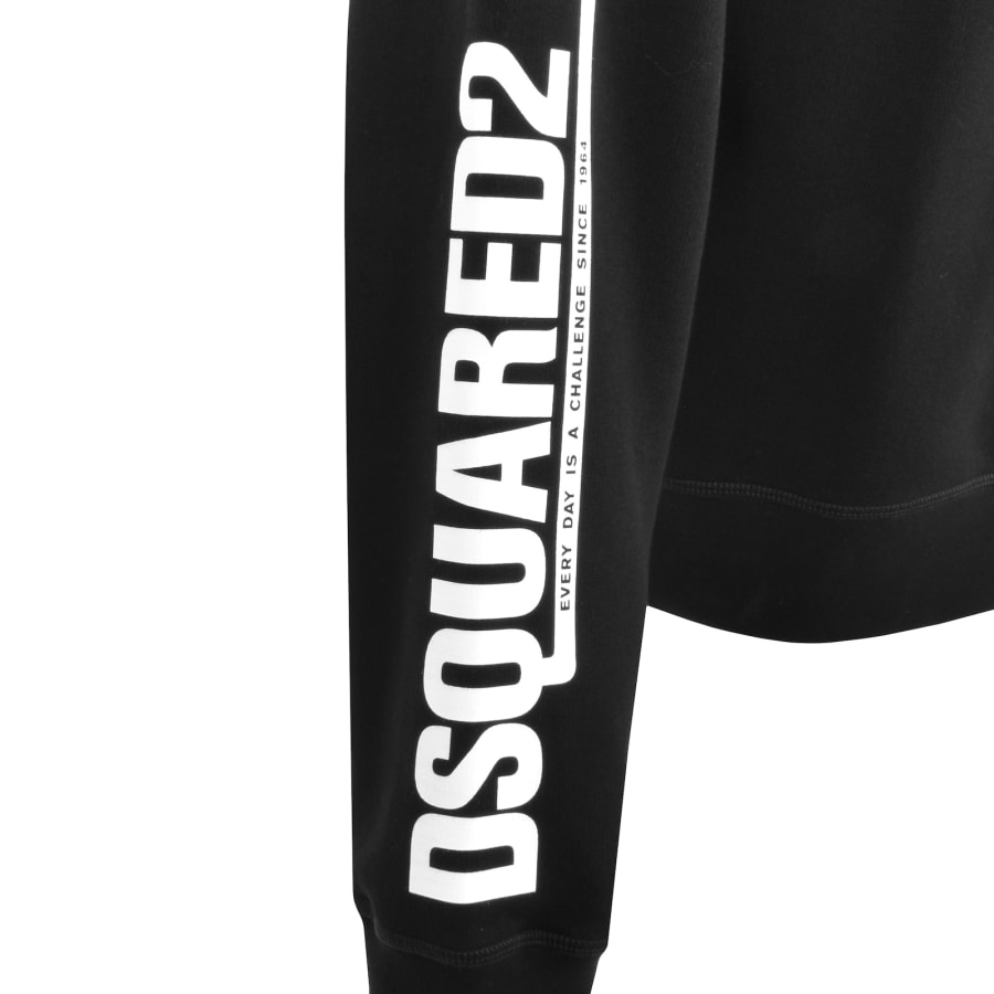 【送料&関税込】Dsquared2 Logo Band Sweatshirt DSQUARED2 Logo Sweatshirt Black | Mainline Menswear